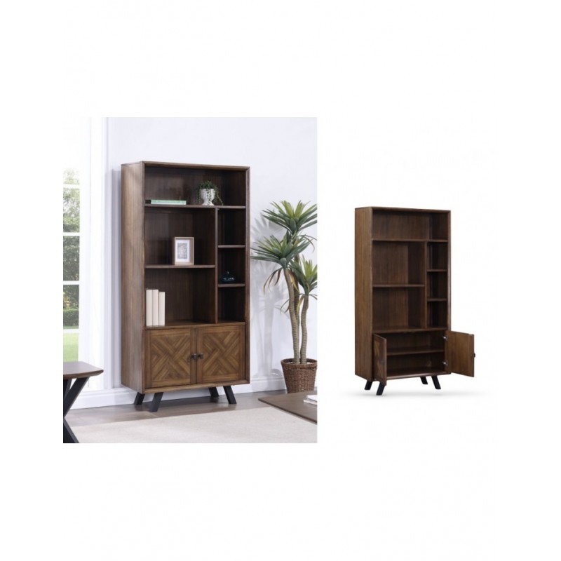 AM Nevada Large Bookcase 2 Door